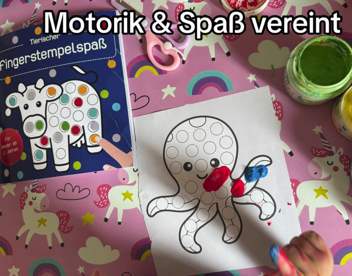 Einblick ins Bastelbuch für Kinder ab 2 Jahren